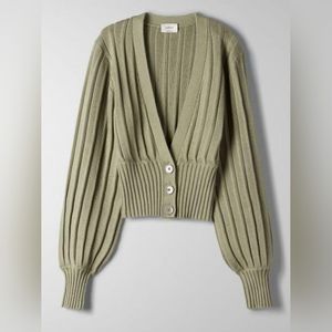 Aritzia New Plunge Front Gardigan - With Tags Size Large